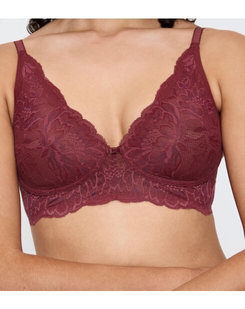 Reggiseno senza ferretto in morbido marsala Amourette Charm T N03