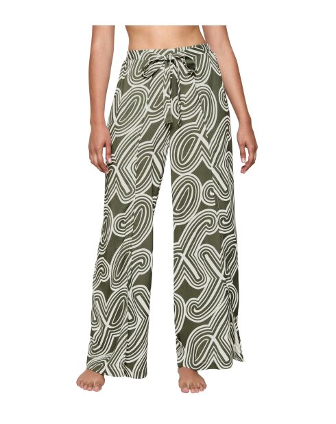 Pantalones Beach MyWear Pareo 01, pantalones verdes