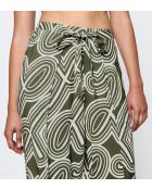 Pantalones Beach MyWear Pareo 01, pantalones verdes