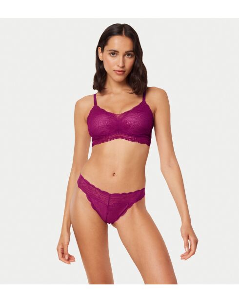 Triumph Lift Smart Highleg Brazilian EX Braziliaanse slip met hoge taille paars