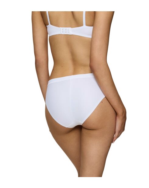 Set van 2 witte Smart Micro Tai EX 2P hoog uitgesneden slips