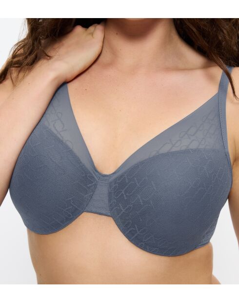 Soutien-gorge avec armatures balconnet ampliforme Triumph Signature Sheer WHP EX bleu nuageux