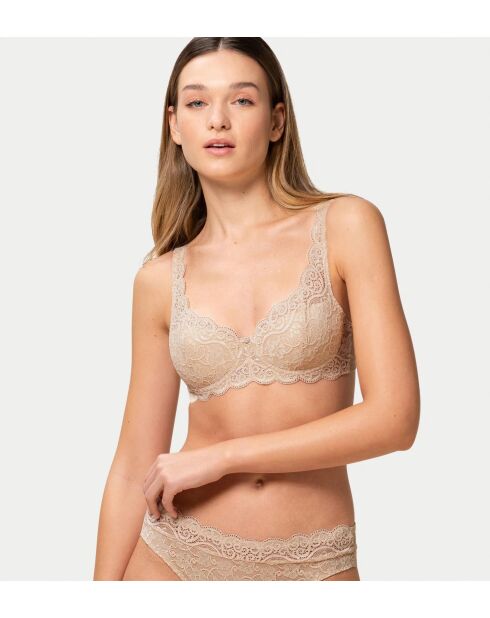 Soutien-gorge avec armatures balconnet ampliforme Amourette 300 WHP X nude