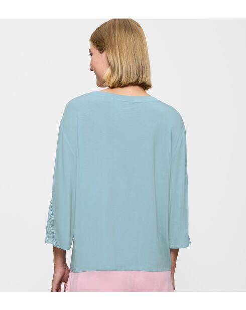 Top Aura Spotlight Top blu argento