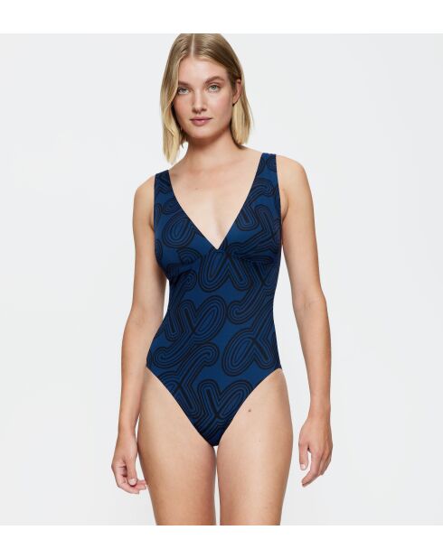 Badpak met voorgevormde cups Flex Smart Summer OP 05 pt donkerblauw