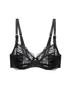 Sujetador negro con aros Peony Florale W