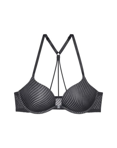 Harmony Spotlight WHUF zwarte bh met push-up sluiting aan de voorkant