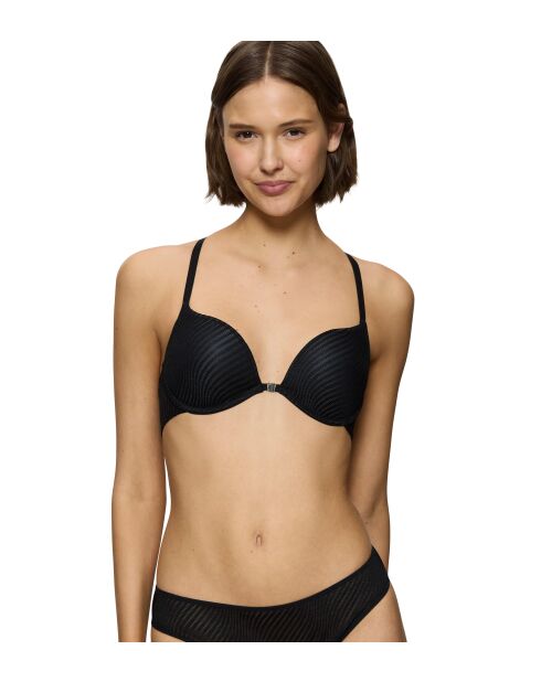 Harmony Spotlight WHUF zwarte bh met push-up sluiting aan de voorkant