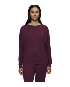 Top Cozy Comfort Top 01 dunkelburgunderrot