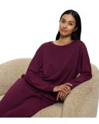Top Cozy Comfort Top 01 dunkelburgunderrot