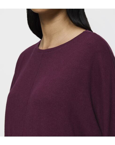 Top Cozy Comfort Top 01 dunkelburgunderrot