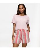 Kurze Mix & Match Shorts rosa