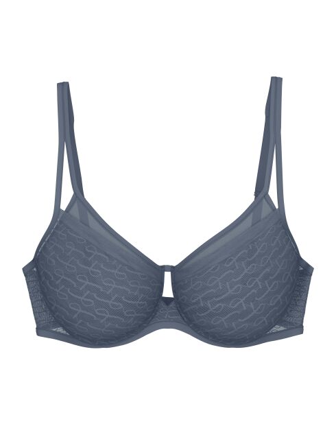 Triumph Signature Sheer W01 EX Underwire Minimizer BH Cloudy Blue