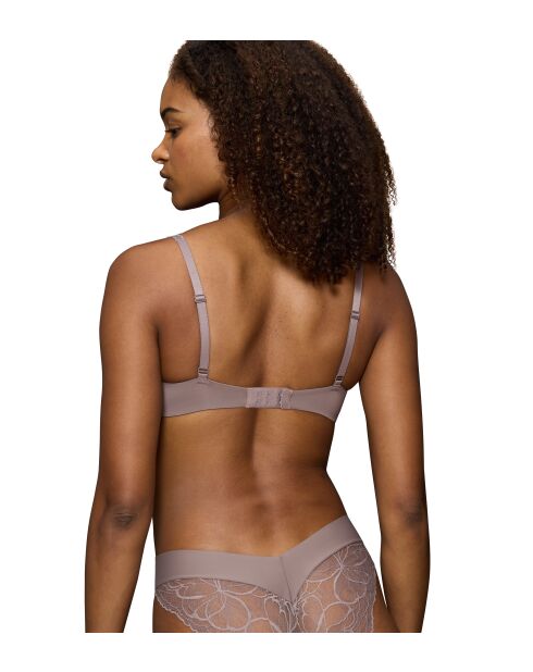 Duivengrijze Body Make-Up Illusion Lace WP-bh met versterkte beugel