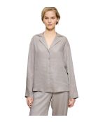 Top Silky Sensuality Top LSL gris silencieux