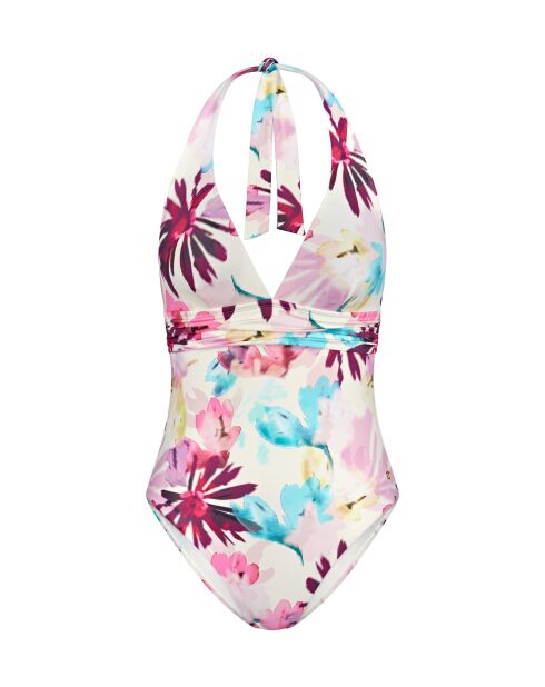 Summer Fleur OP Plunge donkerroze badpak met voorgevormde cups