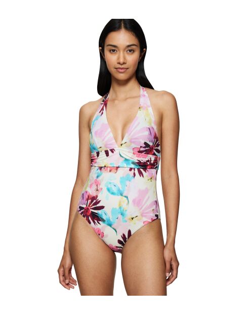 Summer Fleur OP Plunge donkerroze badpak met voorgevormde cups