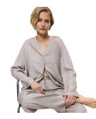 Pantalones Silky Sensuality grises silenciosos