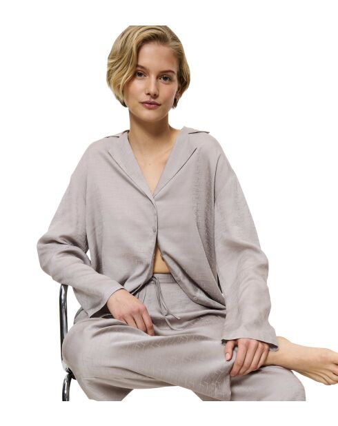 Pantaloni Silky Sensuality grigio silenzioso