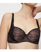 Amourette Charm WHP02 zwarte bh met ampliform balkonframe