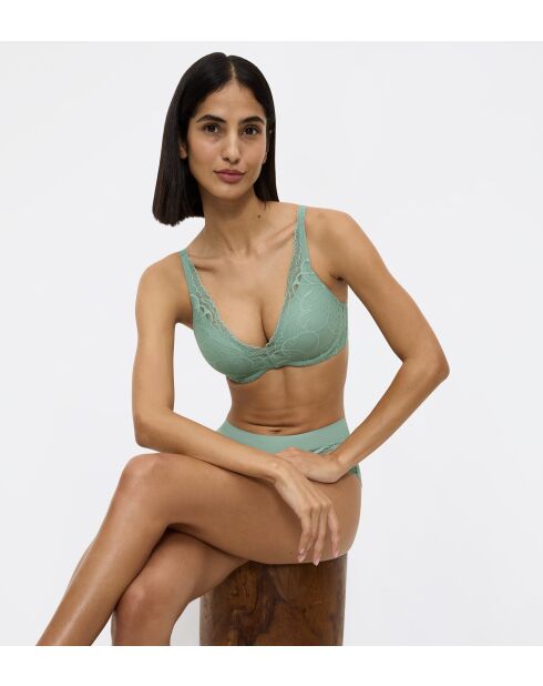 BH met versterkte beugel Body Make-Up Illusion Lace WP turquoise haze