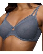 Triumph Signature Sheer W01 EX Underwire Minimizer BH Cloudy Blue