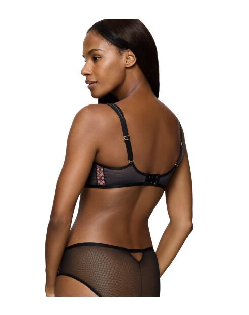 Soutien-gorge avec armatures balconnet ampliforme Palina Cosmic Heartbeat WHP noir