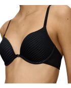 Harmony Spotlight WHUF zwarte bh met push-up sluiting aan de voorkant