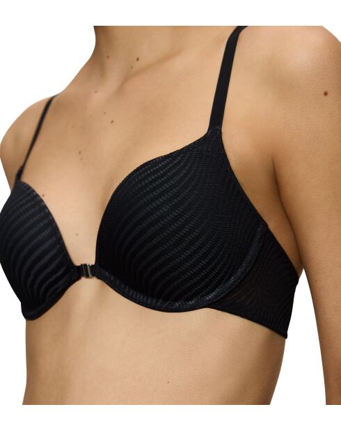 Harmony Spotlight WHUF zwarte bh met push-up sluiting aan de voorkant