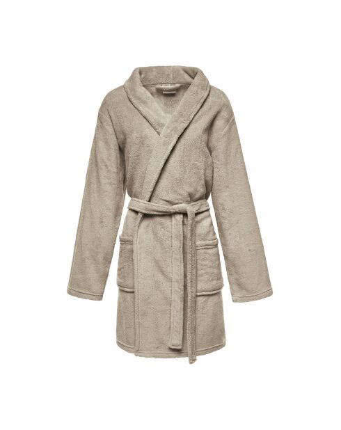 Robe de chambre Uni taupe