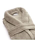 Robe de chambre Uni taupe
