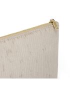 Uni Flacher Beutel aus Kord, 20x12 cm, taupe