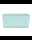 Drap plat satin de coton uni vert 01