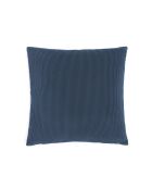 Uni-Kissenbezug aus blauem Cord - 45x45 cm