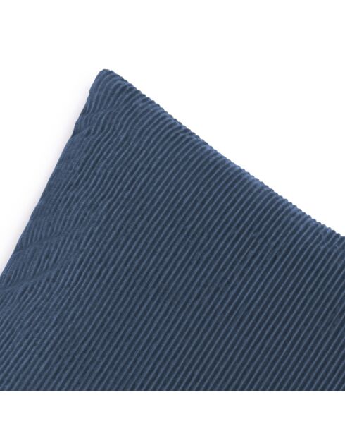 Funda de cojín de pana azul Uni - 45x45 cm