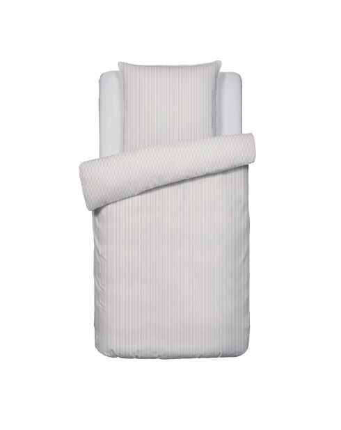 Juego de funda nórdica de algodón percal de color topo Dauphine