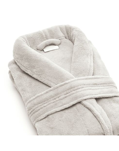 Robe de chambre Uni gris clair