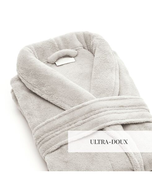 Robe de chambre Uni gris clair
