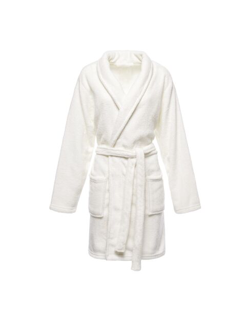 Robe de chambre Uni blanc cassé