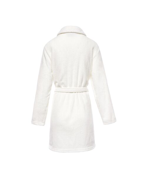 Robe de chambre Uni blanc cassé