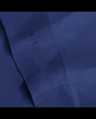 Einfarbiges blaues Bettlaken aus Baumwollsatin 06