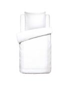 Parure housse de couette satin de coton Paris blanche