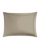 Set mit 2 Kissenbezügen aus Baumwollsatin Paris taupe
