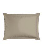 Set mit 2 Kissenbezügen aus Baumwollsatin Paris taupe