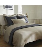 Set mit 2 Kissenbezügen aus Baumwollsatin Paris taupe