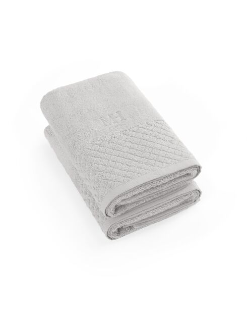 Set de 2 serviettes Eden sable - 2x(50x100 cm)