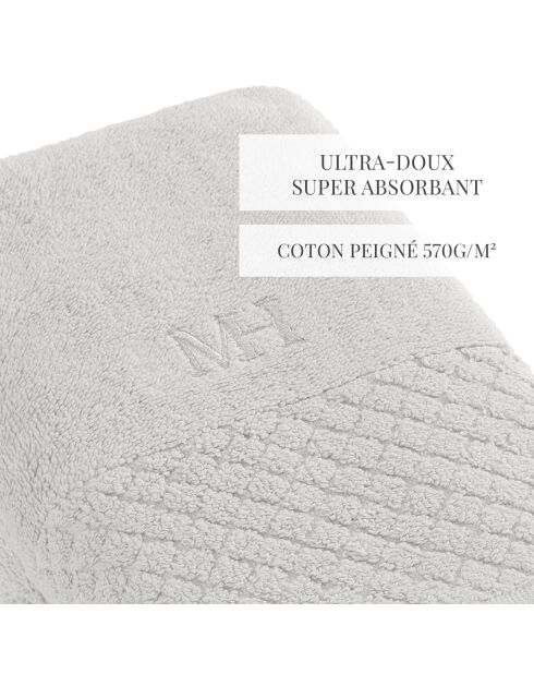 Set de 2 serviettes Eden sable - 2x(50x100 cm)