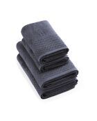 Set de 2 serviettes + 2 draps de bain Eden bleu gris - 2x(50x100 cm)