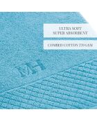 Set di 2 tovaglioli turchesi Eden - 2x (50x100 cm)