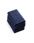 4 servilletas Eden de color azul marino para invitados, 4 unidades (30 x 30 cm)